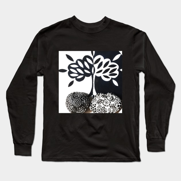 True Nature - Black & White Long Sleeve T-Shirt by ArtoCrafto